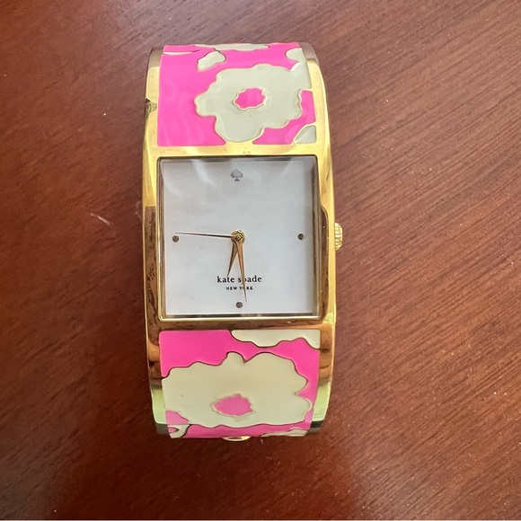 kate spade Floral Pink and Gold Women's Watch